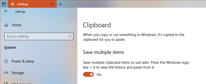 Clipboard Windows 10