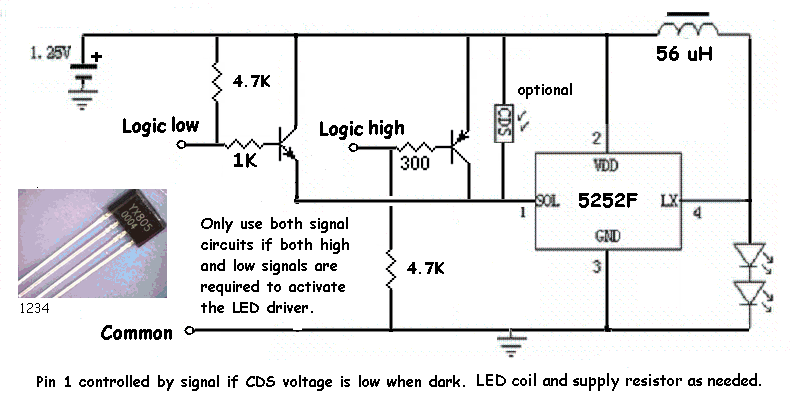 5252f led driver circuit lights